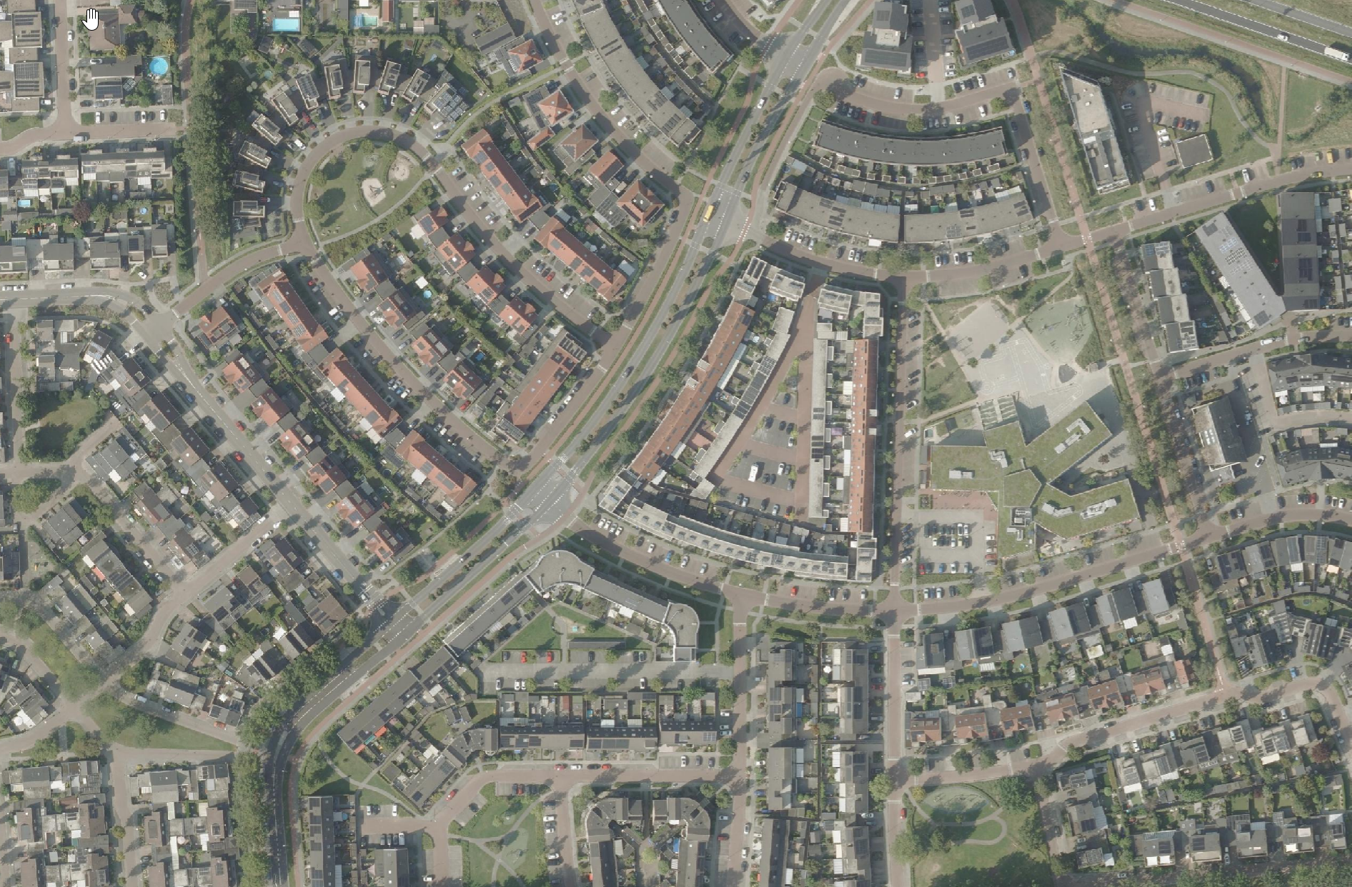 Voorbeeld — originele luchtfoto